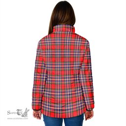 Scottish MacFarlane Modern Clan Crest Tartan Padded Jacket with Family Crest - Tartan Plaid Jacket ScotsTee Shop - Tartan Plaid - scotstee.com