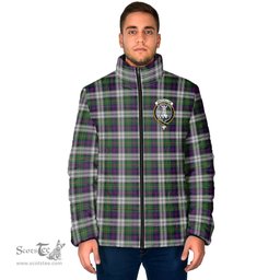 Scottish MacCallum Dress Clan Crest Tartan Padded Jacket with Family Crest - Tartan Plaid Jacket ScotsTee Shop - Tartan Plaid - scotstee.com