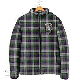 Scottish MacCallum Dress Clan Crest Tartan Padded Jacket with Family Crest - Tartan Plaid Jacket ScotsTee Shop - Tartan Plaid - scotstee.com