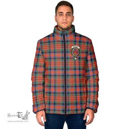 Scottish MacDuff Ancient Clan Crest Tartan Padded Jacket with Family Crest - Tartan Plaid Jacket ScotsTee Shop - Tartan Plaid - scotstee.com