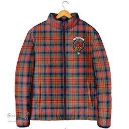 Scottish MacDuff Ancient Clan Crest Tartan Padded Jacket with Family Crest - Tartan Plaid Jacket ScotsTee Shop - Tartan Plaid - scotstee.com
