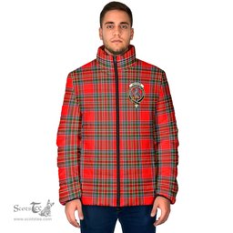 Scottish MacBain Clan Crest Tartan Padded Jacket with Family Crest - Tartan Plaid Jacket ScotsTee Shop - Tartan Plaid - scotstee.com