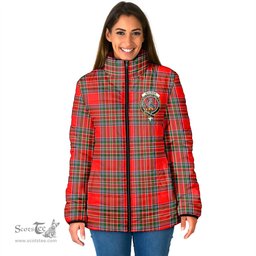 Scottish MacBain Clan Crest Tartan Padded Jacket with Family Crest - Tartan Plaid Jacket ScotsTee Shop - Tartan Plaid - scotstee.com