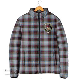 Scottish MacDonald Dress Ancient Clan Crest Tartan Padded Jacket with Family Crest - Tartan Plaid Jacket ScotsTee Shop - Tartan Plaid - scotstee.com