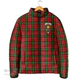 Scottish Kerr Clan Crest Tartan Padded Jacket with Family Crest - Tartan Plaid Jacket ScotsTee Shop - Tartan Plaid - scotstee.com