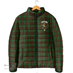 Scottish MacFie Hunting Clan Crest Tartan Padded Jacket with Family Crest - Tartan Plaid Jacket ScotsTee Shop - Tartan Plaid - scotstee.com