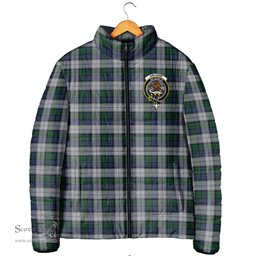 Scottish Graham Dress Clan Crest Tartan Padded Jacket with Family Crest - Tartan Plaid Jacket ScotsTee Shop - Tartan Plaid - scotstee.com