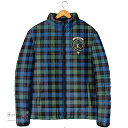 Scottish Guthrie Ancient Clan Crest Tartan Padded Jacket with Family Crest - Tartan Plaid Jacket ScotsTee Shop - Tartan Plaid - scotstee.com