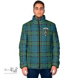 Scottish Kirkpatrick Clan Crest Tartan Padded Jacket with Family Crest - Tartan Plaid Jacket ScotsTee Shop - Tartan Plaid - scotstee.com