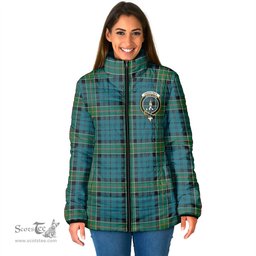 Scottish Kirkpatrick Clan Crest Tartan Padded Jacket with Family Crest - Tartan Plaid Jacket ScotsTee Shop - Tartan Plaid - scotstee.com
