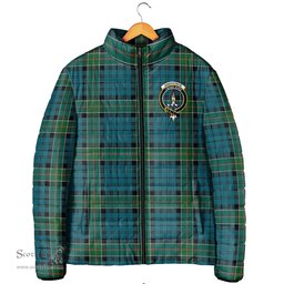 Scottish Kirkpatrick Clan Crest Tartan Padded Jacket with Family Crest - Tartan Plaid Jacket ScotsTee Shop - Tartan Plaid - scotstee.com