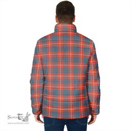 Scottish Hamilton Ancient Clan Crest Tartan Padded Jacket with Family Crest - Tartan Plaid Jacket ScotsTee Shop - Tartan Plaid - scotstee.com