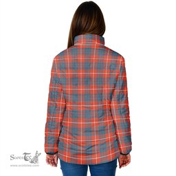 Scottish Hamilton Ancient Clan Crest Tartan Padded Jacket with Family Crest - Tartan Plaid Jacket ScotsTee Shop - Tartan Plaid - scotstee.com