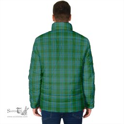 Scottish Irvine of Bonshaw Clan Crest Tartan Padded Jacket with Family Crest - Tartan Plaid Jacket ScotsTee Shop - Tartan Plaid - scotstee.com