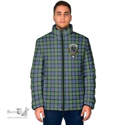 Scottish MacDonell of Glengarry Ancient Clan Crest Tartan Padded Jacket with Family Crest - Tartan Plaid Jacket ScotsTee Shop - Tartan Plaid - scotstee.com