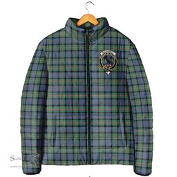 Scottish MacDonell of Glengarry Ancient Clan Crest Tartan Padded Jacket with Family Crest - Tartan Plaid Jacket ScotsTee Shop - Tartan Plaid - scotstee.com