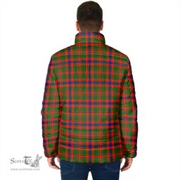 Scottish Kinninmont Clan Crest Tartan Padded Jacket with Family Crest - Tartan Plaid Jacket ScotsTee Shop - Tartan Plaid - scotstee.com