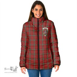 Scottish Morrison Ancient Clan Crest Tartan Padded Jacket with Family Crest - Tartan Plaid Jacket ScotsTee Shop - Tartan Plaid - scotstee.com