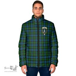 Scottish McCoy Clan Crest Tartan Padded Jacket with Family Crest - Tartan Plaid Jacket ScotsTee Shop - Tartan Plaid - scotstee.com