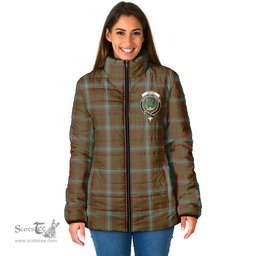 Scottish Seton Hunting Clan Crest Tartan Padded Jacket with Family Crest - Tartan Plaid Jacket ScotsTee Shop - Tartan Plaid - scotstee.com