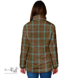 Scottish Seton Hunting Clan Crest Tartan Padded Jacket with Family Crest - Tartan Plaid Jacket ScotsTee Shop - Tartan Plaid - scotstee.com