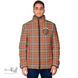 Scottish Scott Ancient Clan Crest Tartan Padded Jacket with Family Crest - Tartan Plaid Jacket ScotsTee Shop - Tartan Plaid - scotstee.com