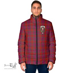 Scottish MacNab Old Clan Crest Tartan Padded Jacket with Family Crest - Tartan Plaid Jacket ScotsTee Shop - Tartan Plaid - scotstee.com