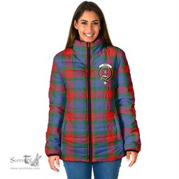 Scottish Mar Clan Crest Tartan Padded Jacket with Family Crest - Tartan Plaid Jacket ScotsTee Shop - Tartan Plaid - scotstee.com