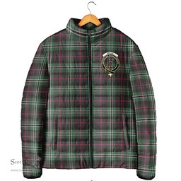 Scottish Rollo Hunting Clan Crest Tartan Padded Jacket with Family Crest - Tartan Plaid Jacket ScotsTee Shop - Tartan Plaid - scotstee.com