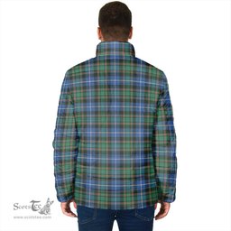 Scottish MacRae Hunting Ancient Clan Crest Tartan Padded Jacket with Family Crest - Tartan Plaid Jacket ScotsTee Shop - Tartan Plaid - scotstee.com