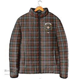 Scottish Murray of Atholl Weathered Clan Crest Tartan Padded Jacket with Family Crest - Tartan Plaid Jacket ScotsTee Shop - Tartan Plaid - scotstee.com