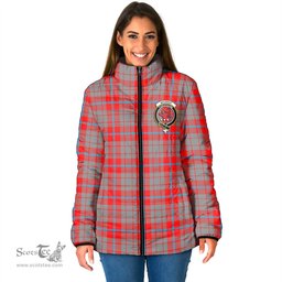 Scottish Moubray Clan Crest Tartan Padded Jacket with Family Crest - Tartan Plaid Jacket ScotsTee Shop - Tartan Plaid - scotstee.com