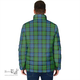 Scottish Stirling Clan Crest Tartan Padded Jacket with Family Crest - Tartan Plaid Jacket ScotsTee Shop - Tartan Plaid - scotstee.com