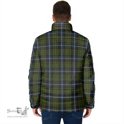 Scottish MacRae Hunting Clan Crest Tartan Padded Jacket with Family Crest - Tartan Plaid Jacket ScotsTee Shop - Tartan Plaid - scotstee.com