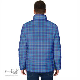 Scottish Mercer Modern Clan Crest Tartan Padded Jacket with Family Crest - Tartan Plaid Jacket ScotsTee Shop - Tartan Plaid - scotstee.com