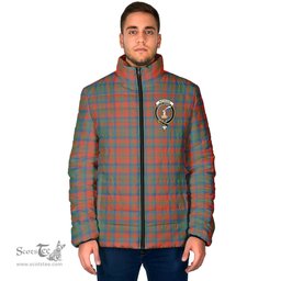 Scottish Matheson Ancient Clan Crest Tartan Padded Jacket with Family Crest - Tartan Plaid Jacket ScotsTee Shop - Tartan Plaid - scotstee.com