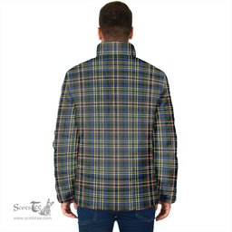 Scottish Scott Green Modern Clan Crest Tartan Padded Jacket with Family Crest - Tartan Plaid Jacket ScotsTee Shop - Tartan Plaid - scotstee.com