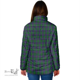 Scottish Shaw Clan Crest Tartan Padded Jacket with Family Crest - Tartan Plaid Jacket ScotsTee Shop - Tartan Plaid - scotstee.com