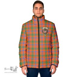 Scottish Ross Ancient Clan Crest Tartan Padded Jacket with Family Crest - Tartan Plaid Jacket ScotsTee Shop - Tartan Plaid - scotstee.com