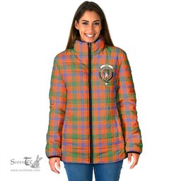 Scottish Ross Ancient Clan Crest Tartan Padded Jacket with Family Crest - Tartan Plaid Jacket ScotsTee Shop - Tartan Plaid - scotstee.com