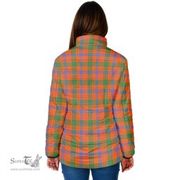 Scottish Ross Ancient Clan Crest Tartan Padded Jacket with Family Crest - Tartan Plaid Jacket ScotsTee Shop - Tartan Plaid - scotstee.com