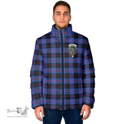 Scottish Maule Clan Crest Tartan Padded Jacket with Family Crest - Tartan Plaid Jacket ScotsTee Shop - Tartan Plaid - scotstee.com