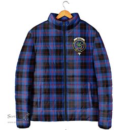Scottish Maule Clan Crest Tartan Padded Jacket with Family Crest - Tartan Plaid Jacket ScotsTee Shop - Tartan Plaid - scotstee.com