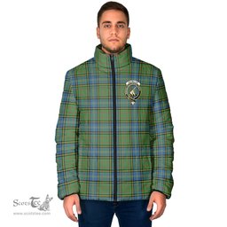 Scottish MacMillan Hunting Ancient Clan Crest Tartan Padded Jacket with Family Crest - Tartan Plaid Jacket ScotsTee Shop - Tartan Plaid - scotstee.com