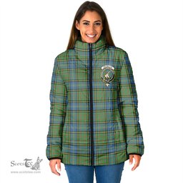 Scottish MacMillan Hunting Ancient Clan Crest Tartan Padded Jacket with Family Crest - Tartan Plaid Jacket ScotsTee Shop - Tartan Plaid - scotstee.com