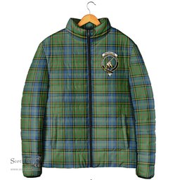 Scottish MacMillan Hunting Ancient Clan Crest Tartan Padded Jacket with Family Crest - Tartan Plaid Jacket ScotsTee Shop - Tartan Plaid - scotstee.com
