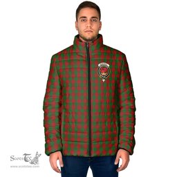 Scottish Moncrieff Clan Crest Tartan Padded Jacket with Family Crest - Tartan Plaid Jacket ScotsTee Shop - Tartan Plaid - scotstee.com