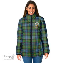 Scottish Newlands of Lauriston Clan Crest Tartan Padded Jacket with Family Crest - Tartan Plaid Jacket ScotsTee Shop - Tartan Plaid - scotstee.com