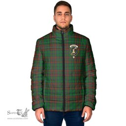 Scottish Matheson Hunting Highland Clan Crest Tartan Padded Jacket with Family Crest - Tartan Plaid Jacket ScotsTee Shop - Tartan Plaid - scotstee.com