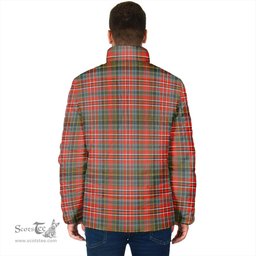 Scottish MacPherson Weathered Clan Crest Tartan Padded Jacket with Family Crest - Tartan Plaid Jacket ScotsTee Shop - Tartan Plaid - scotstee.com